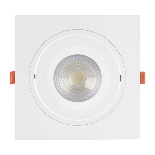 SPOT DE EMBUTIR PLANO QUADRADO 17X17X2,7CM POLICARBONATO BRANCO | NORDECOR 6294 SPOT DE EMBUTIR PLANO QUADRADO 17X17X2,7CM POLICARBONATO BRANCO | NORDECOR 6294