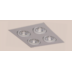 SPOT DE EMBUTIR QUADRADO 16,7X16,7X6CM 4X PAR16 MR16 DICRÓICA GZ10 ALUMÍNIO | BELLUCE G8106 SPOT DE EMBUTIR QUADRADO 16,7X16,7X6CM 4X PAR16 MR16 DICRÓICA GZ10 ALUMÍNIO | BELLUCE G8106