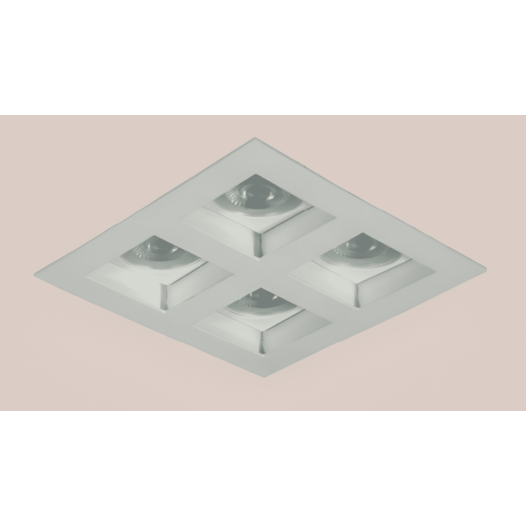 SPOT DE EMBUTIR RECUADO 19,5X19,5X10CM 4X PAR20 E27 | BELLUCE G7034 SPOT DE EMBUTIR RECUADO 19,5X19,5X10CM 4X PAR20 E27 | BELLUCE G7034