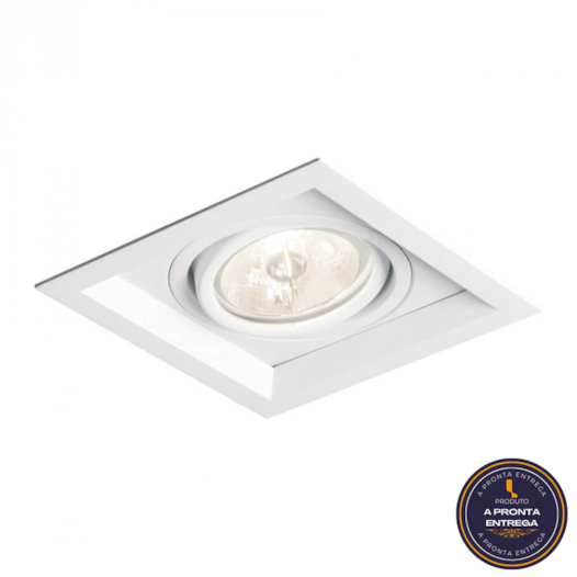 SPOT DE EMBUTIR RECUADO CHANFRADO QUADRADO AR111 17,9X17,9X8,5CM ALUMÍNIO | NEWLINE IN51351 SPOT DE EMBUTIR RECUADO CHANFRADO QUADRADO AR111 17,9X17,9X8,5CM ALUMÍNIO | NEWLINE IN51351