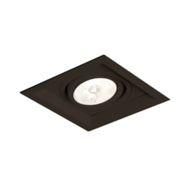 SPOT DE EMBUTIR RECUADO CHANFRADO QUADRADO AR111 17,9X17,9X8,5CM ALUMÍNIO | NEWLINE M51351