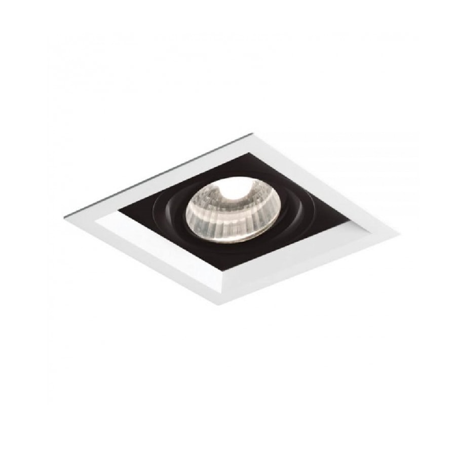 SPOT DE EMBUTIR RECUADO CHANFRADO QUADRADO AR70 13,8X13,8X8CM