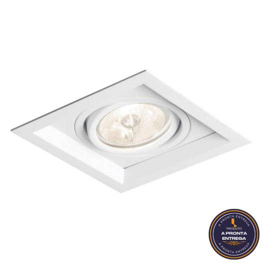 SPOT DE EMBUTIR RECUADO CHANFRADO QUADRADO AR70 13,8X13,8X8CM ALUMÍNIO | NEWLINE IN51341 SPOT DE EMBUTIR RECUADO CHANFRADO QUADRADO AR70 13,8X13,8X8CM ALUMÍNIO | NEWLINE IN51341