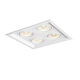 SPOT DE EMBUTIR RECUADO CHANFRADO QUADRADO QUÁDRUPLO AR111 32,4X32,4X8,5CM ALUMÍNIO | NEWLINE M51354 SPOT DE EMBUTIR RECUADO CHANFRADO QUADRADO QUÁDRUPLO AR111 32,4X32,4X8,5CM ALUMÍNIO | NEWLINE M51354