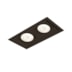 SPOT DE EMBUTIR RECUADO CHANFRADO RETANGULAR DUPLO AR70 24,1X13,8X8CM ALUMÍNIO | NEWLINE M51342