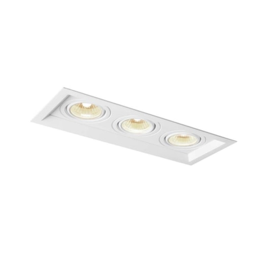 SPOT DE EMBUTIR RECUADO CHANFRADO RETANGULAR TRIPLO AR111 46,9X17,9X8,5CM ALUMÍNIO | NEWLINE IN51353 SPOT DE EMBUTIR RECUADO CHANFRADO RETANGULAR TRIPLO AR111 46,9X17,9X8,5CM ALUMÍNIO | NEWLINE IN51353