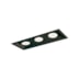 SPOT DE EMBUTIR RECUADO CHANFRADO RETANGULAR TRIPLO AR70 34,6X13,8X8CM ALUMÍNIO | NEWLINE M51343