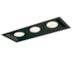 SPOT DE EMBUTIR RECUADO CHANFRADO RETANGULAR TRIPLO DICROICA PAR16 28,3X11,7X7,5CM ALUMÍNIO | NEWLINE M50323