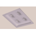 SPOT DE EMBUTIR RECUADO CLICK 30X30X7,5CM 4X AR70 GZ10 | BELLUCE G1270/4 SPOT DE EMBUTIR RECUADO CLICK 30X30X7,5CM 4X AR70 GZ10 | BELLUCE G1270/4