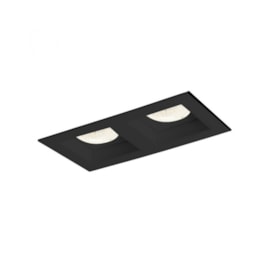 SPOT DE EMBUTIR RECUADO FLAT RETANGULAR DUPLO PAR20 21X11X8,5CM ALUMÍNIO | NEWLINE IN65023 SPOT DE EMBUTIR RECUADO FLAT RETANGULAR DUPLO PAR20 21X11X8,5CM ALUMÍNIO | NEWLINE IN65023