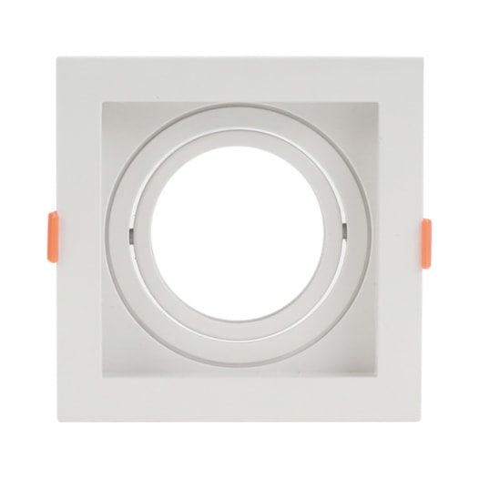 SPOT DE EMBUTIR RECUADO QUADRADO AR70 13X13X4,35CM PVC BRANCO | GAYA 8250 SPOT DE EMBUTIR RECUADO QUADRADO AR70 13X13X4,35CM PVC BRANCO | GAYA 8250