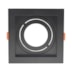SPOT DE EMBUTIR RECUADO QUADRADO AR70 13X13X4,35CM PVC PRETO | GAYA 8251 SPOT DE EMBUTIR RECUADO QUADRADO AR70 13X13X4,35CM PVC PRETO | GAYA 8251