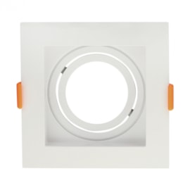SPOT DE EMBUTIR RECUADO QUADRADO DICROICA PAR16 10,2X10,2X4,15CM PVC BRANCO | GAYA 8248 SPOT DE EMBUTIR RECUADO QUADRADO DICROICA PAR16 10,2X10,2X4,15CM PVC BRANCO | GAYA 8248