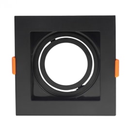 SPOT DE EMBUTIR RECUADO QUADRADO DICROICA PAR16 10,2X10,2X4,15CM PVC PRETO | GAYA 8249 SPOT DE EMBUTIR RECUADO QUADRADO DICROICA PAR16 10,2X10,2X4,15CM PVC PRETO | GAYA 8249