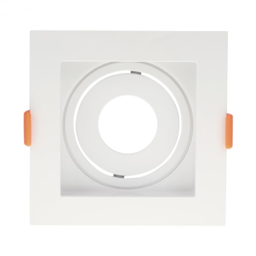 SPOT DE EMBUTIR RECUADO QUADRADO MINI DICROICA 7,5X7,5X4,1CM PVC BRANCO | GAYA 8246 SPOT DE EMBUTIR RECUADO QUADRADO MINI DICROICA 7,5X7,5X4,1CM PVC BRANCO | GAYA 8246