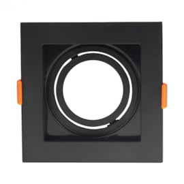 SPOT DE EMBUTIR RECUADO QUADRADO MINI DICROICA 7,5X7,5X4,1CM PVC PRETO | GAYA 8247 SPOT DE EMBUTIR RECUADO QUADRADO MINI DICROICA 7,5X7,5X4,1CM PVC PRETO | GAYA 8247