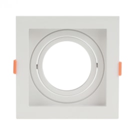 SPOT DE EMBUTIR RECUADO QUADRADO PAR20 13X13X4,35CM PVC BRANCO | GAYA 8252 SPOT DE EMBUTIR RECUADO QUADRADO PAR20 13X13X4,35CM PVC BRANCO | GAYA 8252