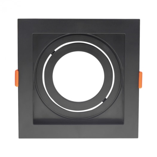 SPOT DE EMBUTIR RECUADO QUADRADO PAR20 13X13X4,35CM PVC PRETO | GAYA 8253 SPOT DE EMBUTIR RECUADO QUADRADO PAR20 13X13X4,35CM PVC PRETO | GAYA 8253