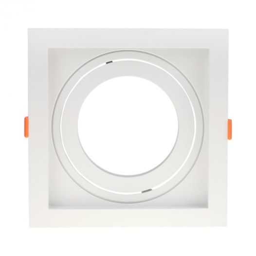 SPOT DE EMBUTIR RECUADO QUADRADO PAR30 17X17X4,3CM PVC BRANCO | GAYA 8254 SPOT DE EMBUTIR RECUADO QUADRADO PAR30 17X17X4,3CM PVC BRANCO | GAYA 8254