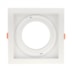 SPOT DE EMBUTIR RECUADO QUADRADO PAR30 17X17X4,3CM PVC BRANCO | GAYA 8254