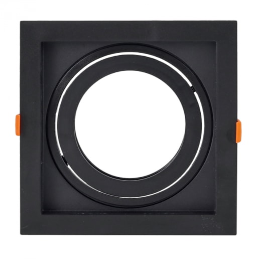 SPOT DE EMBUTIR RECUADO QUADRADO PAR30 17X17X4,3CM PVC PRETO | GAYA 8255 SPOT DE EMBUTIR RECUADO QUADRADO PAR30 17X17X4,3CM PVC PRETO | GAYA 8255