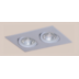 SPOT DE EMBUTIR RETANGULAR 13,5X7,5X4CM 2X MR11 GZ10 ALUMÍNIO | BELLUCE G8002