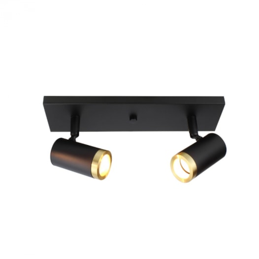 SPOT DE SOBREPOR FOCO DUPLO 10,5X30X8,3CM ALUMÍNIO | SPOTLINE 855/2 SPOT DE SOBREPOR FOCO DUPLO 10,5X30X8,3CM ALUMÍNIO | SPOTLINE 855/2