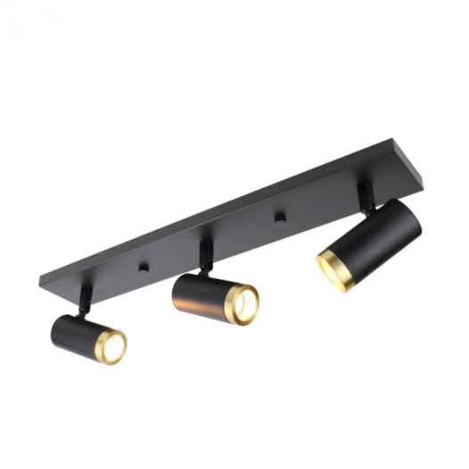 SPOT DE SOBREPOR FOCO TRIPLO 10,5X50X8,3CM ALUMÍNIO | SPOTLINE 855/3 SPOT DE SOBREPOR FOCO TRIPLO 10,5X50X8,3CM ALUMÍNIO | SPOTLINE 855/3