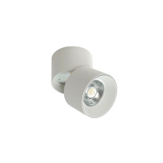 SPOT DE SOBREPOR LED ALNY REDONDO 3000K 10W BIVOLT Ø7X5CM ALUMÍNIO BRANCO | NORDECOR 2134 SPOT DE SOBREPOR LED ALNY REDONDO 3000K 10W BIVOLT Ø7X5CM ALUMÍNIO BRANCO | NORDECOR 2134