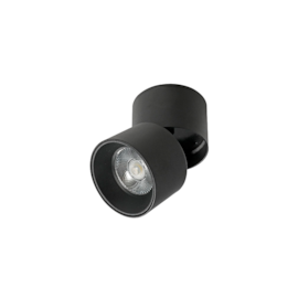SPOT DE SOBREPOR LED ALNY REDONDO 3000K 10W BIVOLT Ø7X5CM ALUMÍNIO PRETO | NORDECOR 2135