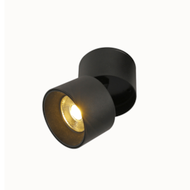 SPOT DE SOBREPOR LED ALNY REDONDO 3000K 10W BIVOLT Ø7X5CM ALUMÍNIO PRETO | NORDECOR 2135