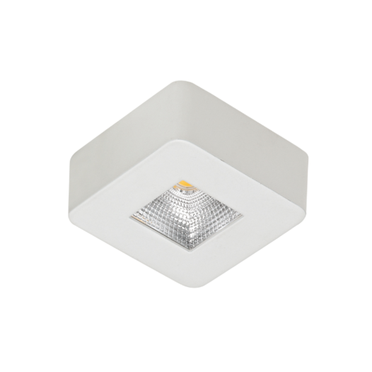 SPOT DE SOBREPOR LED ASIS QUADRADO 3000K 5W BIVOLT BRANCO | NORDECOR 6170