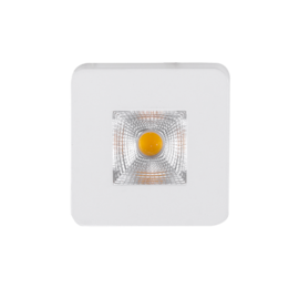 SPOT DE SOBREPOR LED ASIS QUADRADO 3000K 5W BIVOLT BRANCO | NORDECOR 6170