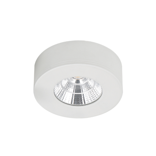 SPOT DE SOBREPOR LED ASIS REDONDO 3000K 5W BIVOLT Ø7,3X2,6CM POLICARBONATO BRANCO | NORDECOR 6169