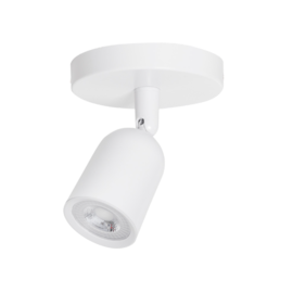SPOT DE SOBREPOR LED BASIC COM CANOPLA 3000K 7W BIVOLT BRANCO | NORDECOR 6130
