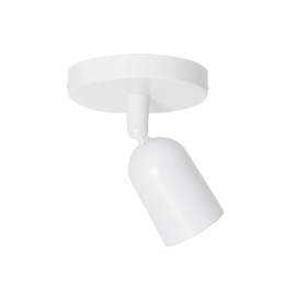 SPOT DE SOBREPOR LED BASIC COM CANOPLA 3000K 7W BIVOLT BRANCO | NORDECOR 6130