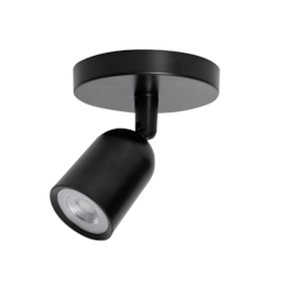 SPOT DE SOBREPOR LED BASIC COM CANOPLA 4000K 7W BIVOLT PRETO | NORDECOR 6133