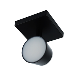 SPOT DE SOBREPOR LED CYLIN 3000K 7W BIVOLT Ø8X13,3CM POLICARBONATO PRETO | NORDECOR 6265