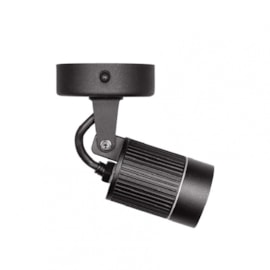 SPOT DE SOBREPOR LED FOCCO 25° EXTERNO 3000K 7W BIVOLT 7,55X5X8,9CM ALUMÍNIO PRETO | STELLA STH7701/30 SPOT DE SOBREPOR LED FOCCO 25° EXTERNO 3000K 7W BIVOLT 7,55X5X8,9CM ALUMÍNIO PRETO | STELLA STH7701/30