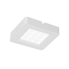 SPOT DE SOBREPOR LED LYAS QUADRADO 1,5X7X7 CM 3000K 2W BIVOLT BRANCO | NORDECOR 6168