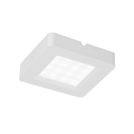 SPOT DE SOBREPOR LED LYAS QUADRADO 1,5X7X7 CM 3000K 2W BIVOLT BRANCO | NORDECOR 6168