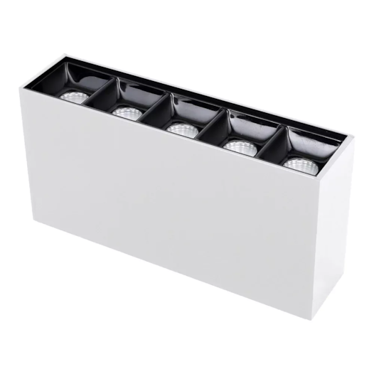 SPOT DE SOBREPOR LED PIACE RETANGULAR QUÍNTUPLO 2700K 10W BIVOLT 7X13,6X3,4CM ALUMÍNIO BRANCO | SL ILUMINAÇÃO 2045-269 SPOT DE SOBREPOR LED PIACE RETANGULAR QUÍNTUPLO 2700K 10W BIVOLT 7X13,6X3,4CM ALUMÍNIO BRANCO | SL ILUMINAÇÃO 2045-269