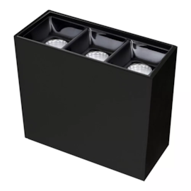 SPOT DE SOBREPOR LED PIACE RETANGULAR TRIPLO 2700K 6W BIVOLT 7X9,4X3,4CM ALUMÍNIO PRETO | SL ILUMINAÇÃO 2045-267 SPOT DE SOBREPOR LED PIACE RETANGULAR TRIPLO 2700K 6W BIVOLT 7X9,4X3,4CM ALUMÍNIO PRETO | SL ILUMINAÇÃO 2045-267