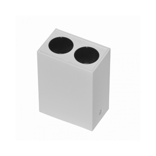 SPOT DE SOBREPOR LED POWERUS 2 FOCOS IRC 90 3000K 4W BIVOLT 7X5,5X3,6CM BRANCO | NORDECOR 6397