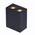 SPOT DE SOBREPOR LED POWERUS 2 FOCOS IRC 90 3000K 4W BIVOLT 7X5,5X3,6CM PRETO | NORDECOR 6398