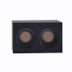 SPOT DE SOBREPOR LED POWERUS 2 FOCOS IRC 90 3000K 4W BIVOLT 7X5,5X3,6CM PRETO | NORDECOR 6398