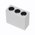 SPOT DE SOBREPOR LED POWERUS 3 FOCOS IRC 90 3000K 6W BIVOLT 7X8,4X3,6CM ALUMÍNIO BRANCO | NORDECOR 6399