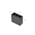 SPOT DE SOBREPOR LED POWERUS 3 FOCOS IRC 90 3000K 6W BIVOLT 7X8,4X3,6CM PRETO | NORDECOR 6400