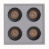 SPOT DE SOBREPOR LED POWERUS 4 FOCOS IRC 90 3000K 8W BIVOLT 7,1X6,6X6,6CM BRANCO | NORDECOR 6385