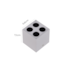 SPOT DE SOBREPOR LED POWERUS 4 FOCOS IRC 90 3000K 8W BIVOLT 7,1X6,6X6,6CM BRANCO | NORDECOR 6385